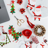 1200 Pieces Christmas Pom Pom Fluffy Pom Poms Mini Pom Balls For Craft Making And Christmas Decorations (4 Sizes, White, Green, Red)