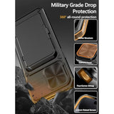 iPhone 15 Pro Max Case with Wallet and 4-Card Holder, Black