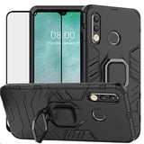 Huawei P30 Lite Case, 2 in 1 Hybrid Heavy Duty Armor Shockproof Defender