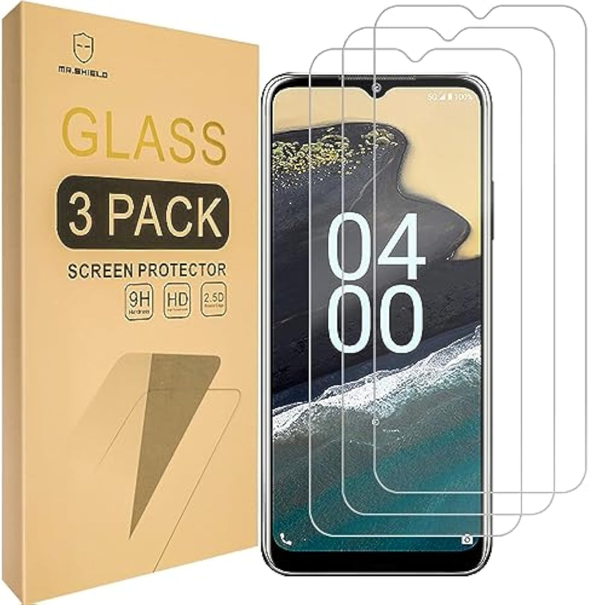 Screen Protector Compatible With Nokia G400 5G [Upgrade Maximum Cover Screen Version] [Tempered Glass] [3-Pack] [Japan Glass With 9H Hardness]