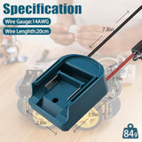 2 Pack Power Wheel For Makita 18V Battery Adapter, Power Wheel Battery Converter Kit With Fuses & 14Awg Wire & Control Switch Use For Diy Ride On Cars, Modified Rc Toys, Rc Truck, Robotics