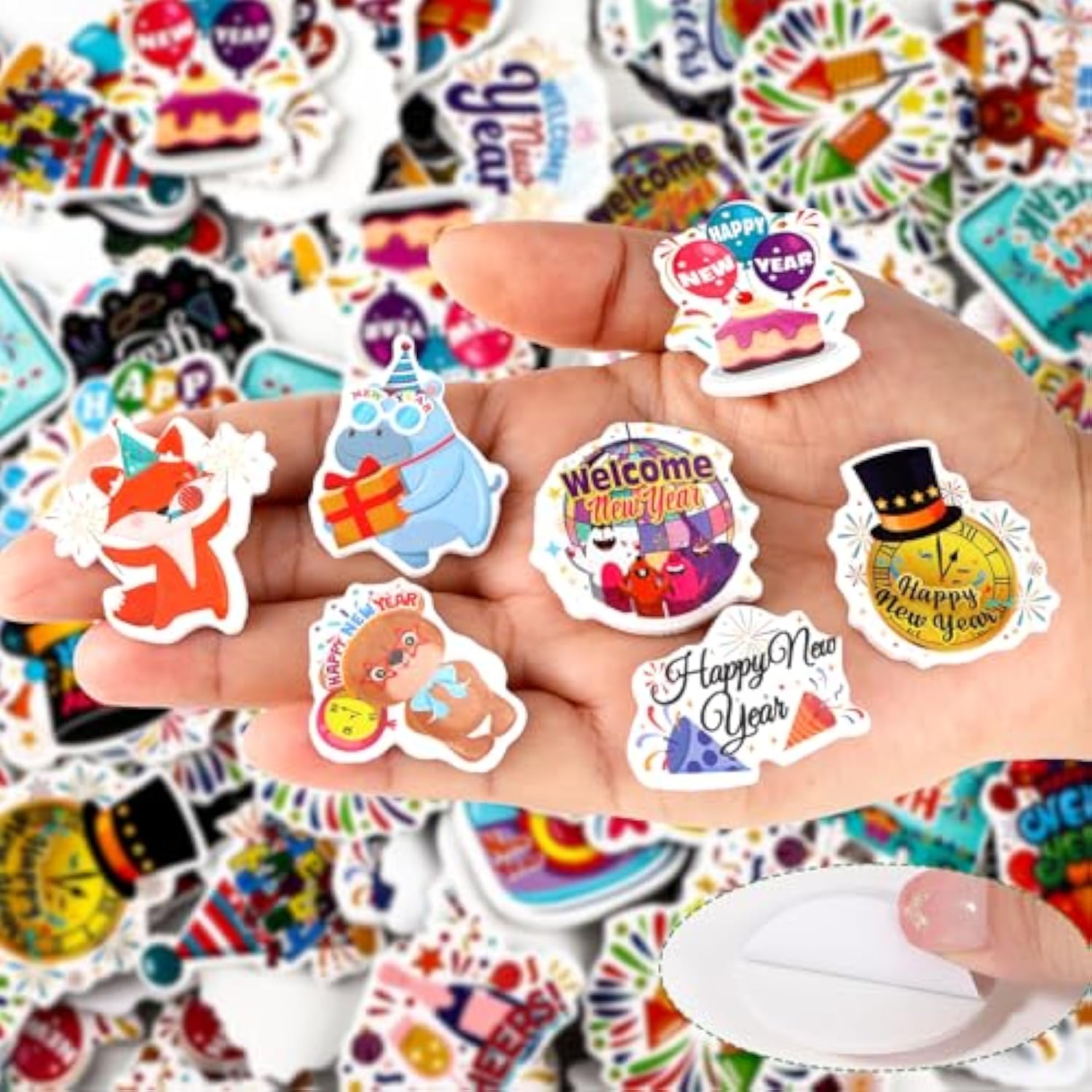150Pcs New Year Foam Stickers, 2026 News Years Cute Label Stickers For New Year'S Eve Party Water Bottle Laptops Windows Decors, 2026 Nye Party Firework Vinyl Stickers For Kids Crafts Supplies