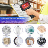 Handheld Inkjet Printer Printing Height Max 1 Inch, Batch Code Printer With 42Ml Quick-Drying Ink Cartridge For Text/Barcode/Date/Number, 1" Handheld Printer For Many Surface Metal Cardboard