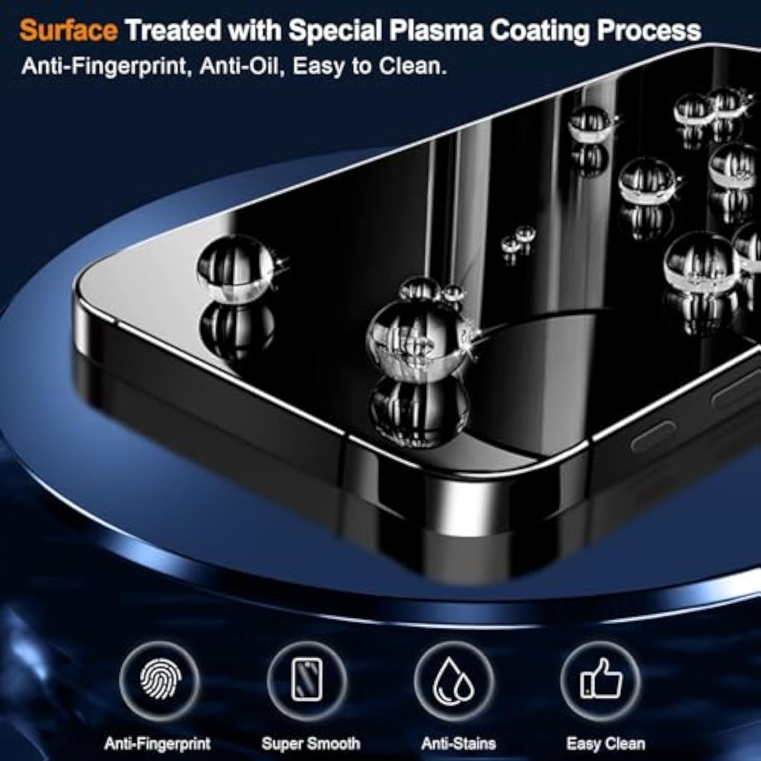 Iphone 15 6.1 Inch Screen Protector 3 Pack With Camera Lens 9H Hardness