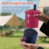 2 in 1 Magnetic Split Bluetooth Speaker, Color Blocking Waterproof Dual Splittable Portable Wireless Speaker 20W Loud Stereo Sound, Bluetooth V5.3,