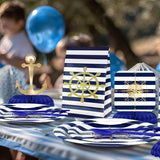 Nautical Party Decorations - Nautical Honeycomb Centerpieces for Kids'Nautical Birthday and Baby Shower Table Decor