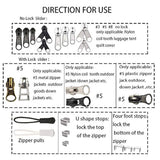 Zipper Repair Kit 255 Pcs Zipper Replacement Kit With Zipper Install P