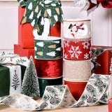 2 Rolls Christmas Grinch Wired Edge Ribbons 2.5 Inch Wide 20 Yards Buf