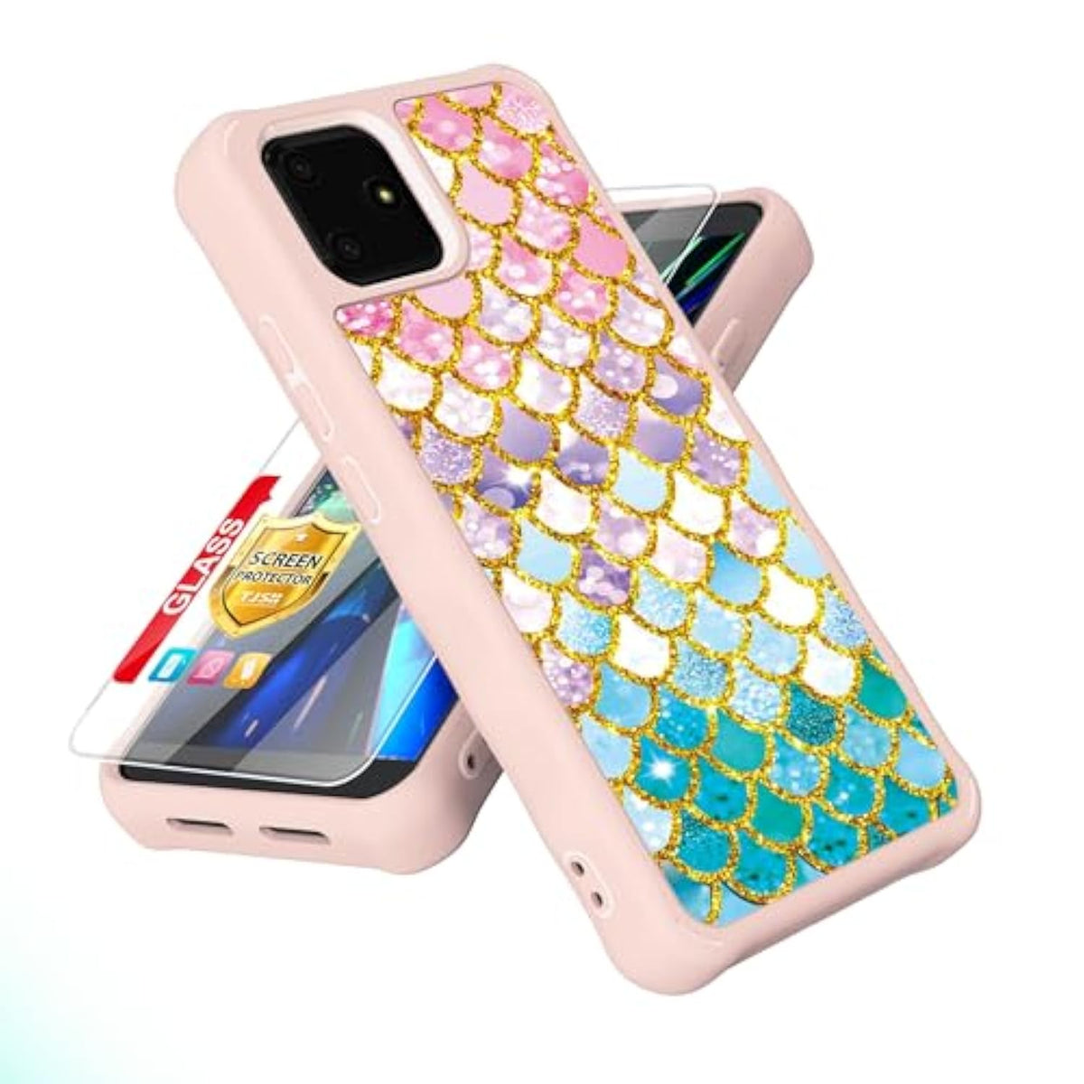 For Foxx Foxxd A55 Case [With Tempered Glass Screen Protector][Luminous Effect] Compatible With Foxx Foxxd A56 Phone Case Cover