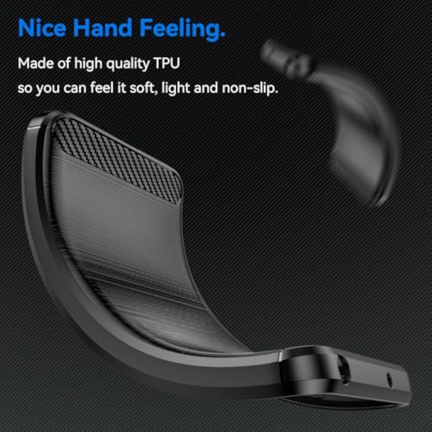 For Motog2025 Case: With Screen Protector Shockabsorption Flexible Tpu Rubber Protective Cover For Moto G Play 2025 Case(Black)