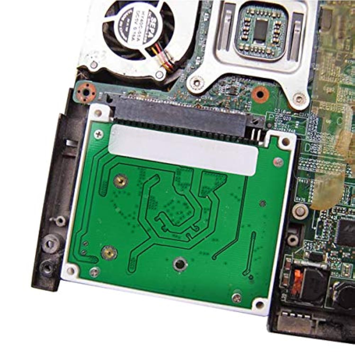 Cablecc Low Profile Half-Heigh mSATA SSD to 2.5 inch IDE 44pin Hard Disk Case