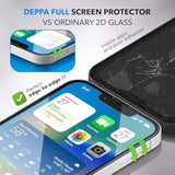 | 2-Pack | Privacy Screen Protector For Iphone 16E/14/13/13 Pro (6.1') With Smart Installation Tray | Dust & Bubble-Free | 9H Tempered Glass | Full Coverage | Easy Install |