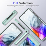 For Razr 2024 Case, Motorola Razr 2024/2025 Case With Hinge Protection & Built-In Screen Protector [Anti-Scratch & No-Slip]Full Body Drop Protection Protective Phone Case For Razr 2024-Mint Green