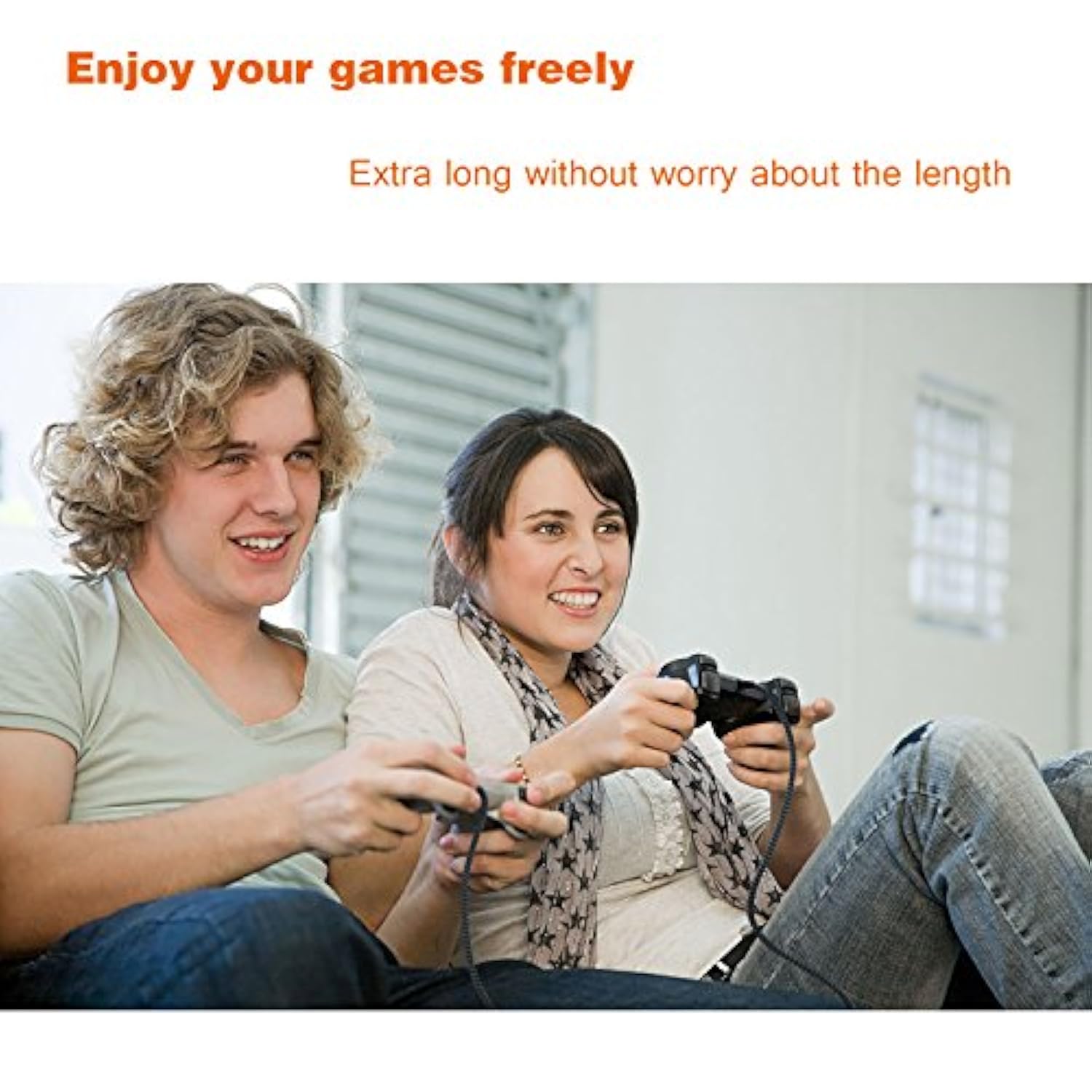 Usb Cable 15Ft Extra Long Braided Micro Usb Charging Cords [2Pack] Compatible For Android/Windows/Ps4 Controller/Samsung Galaxy S7 S6 Plus And More(Black)