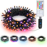Color Changing Halloween Lights, 33Ft 100 Led Rgb String Lights With Remote & Timer, Usb Powered Fairy Lights For Indoor