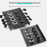 5Pcs Rj45 Cat6 Panel Mount Connector, Cat6 Ethernet Lan Pass Through Coupler,