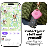 Tile - Bluetooth Tracker, Keys Finder And Item Locator For Keys, Bags And More. Phone Finder. Both Ios And Android Compatible. 4-Pack (Colors)