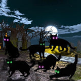 6PCS Black Cat Halloween Decorations Outdoor
