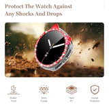 [2+2Pack Bling Diamond Case For Samsung Galaxy Watch 8 Screen Protector 40Mm Cute Cat Women, Glitter Rhinestone Protective Hard Pc Bumper Covers For Galaxy Watch 8 Case 40Mm Cover Accessories