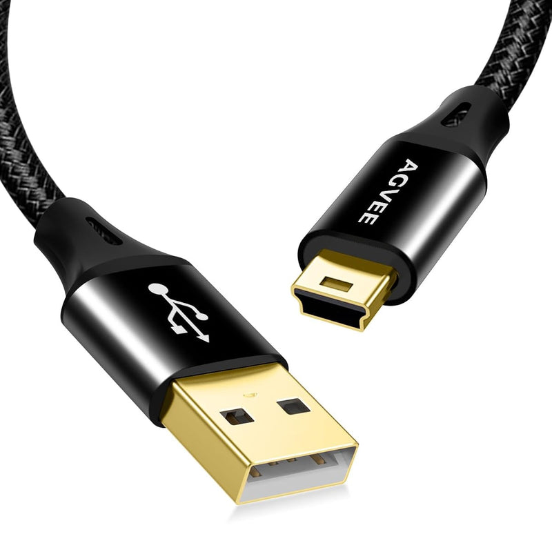 2 Pack 10Ft Mini Usb Cable, Braided Durable Usb-A To Mini-B Charger Charging C