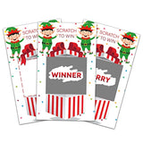 Christms Scratch Off Game Cards - Merry Christmas Party Game Scratch Off Games - Christmas Eve Countdown Party Activities Decorations Supplies - 40 Cards(B02)
