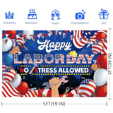 Labor Day Decorations Banner Remember And Honor Laborer Banner Stars And Stripes Style Celebration Party Decorations Happy Labor Day Party Photo Background