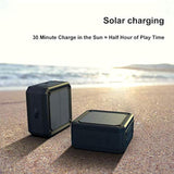 Solar Speaker Portable Ipx6 Waterproof Bluetooth Speaker 15 Hours Playtime Rich Stereo Bass Shockproof Dustproof For Home & Outdoor (1-Pack)