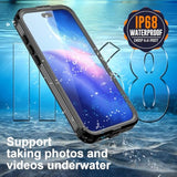 For Iphone 17 Pro Max Waterproof Case, With Built-In Screen Protector Dustproof Shockproof [Compatible With Magsafe] Full Body Underwater Protective Phone Cover For Iphone 17 Pro Max 6.9" (Black)