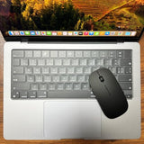Rechargeable Bluetooth 5.2/3.0/Type-C/Usb-2.4G Mouse For Macbook/Macbook Air/Pro/Ipad, Wireless Mouse For Laptop/Notebook/Pc/Ipad/Chromebook (Black)