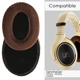 Replacement Ear Pads For Sennheiser Hd515, Hd555, Hd595, Hd518, Hd598, Hd598Se, Hd598Cs, Hd560S Headphones, Ear Cushions (Velour/Brown)