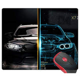 Mouse Pad Square Gaming Mouse Mat Car Blueprints, Non-Slip Rubber Base Mousepad Mousemat For Laptop Computer Pc Office Home