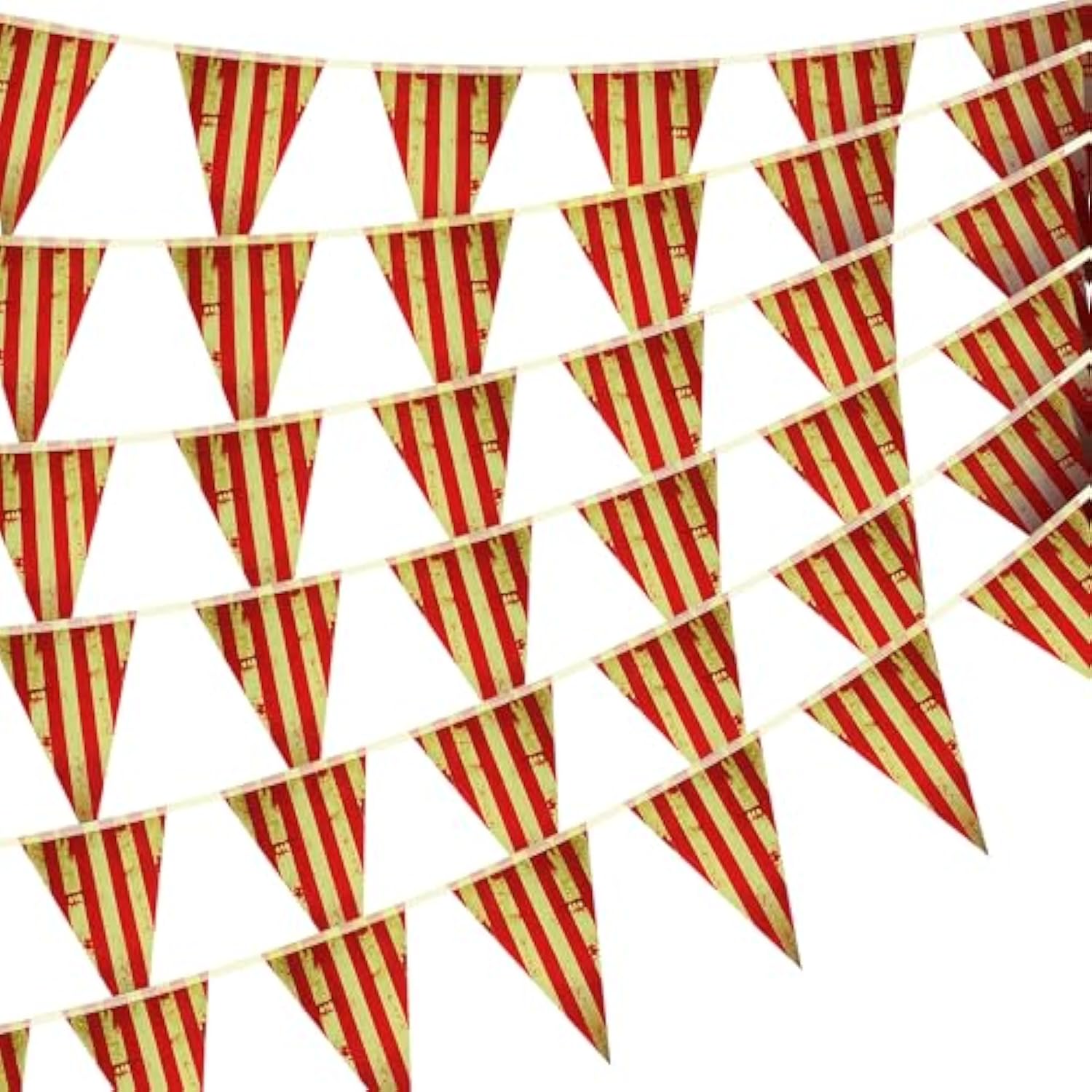 6 Pack Halloween Bloody Pennant Banner Creepy Circus Triangle Flag Decorations