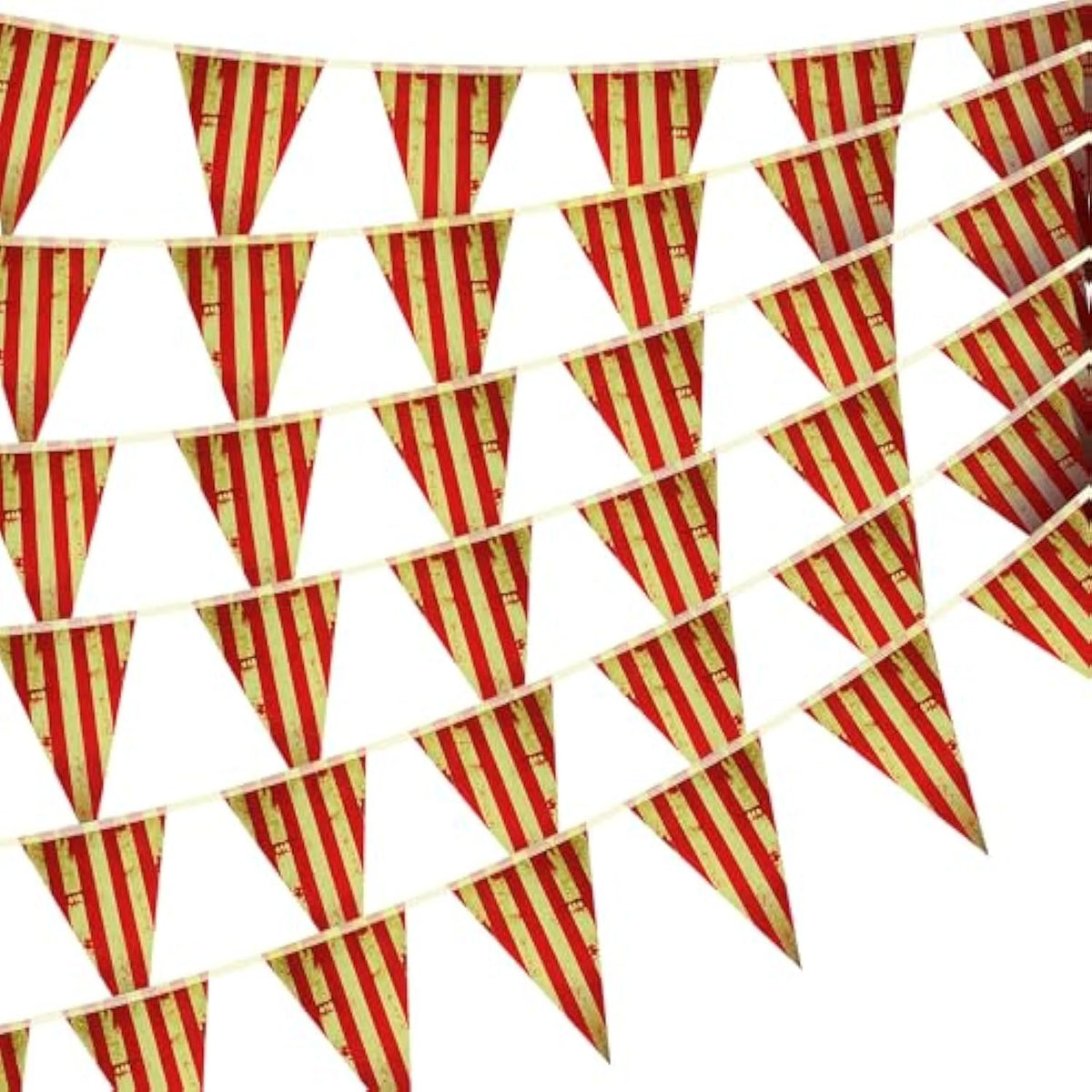 6 Pack Halloween Bloody Pennant Banner Creepy Circus Triangle Flag Decorations