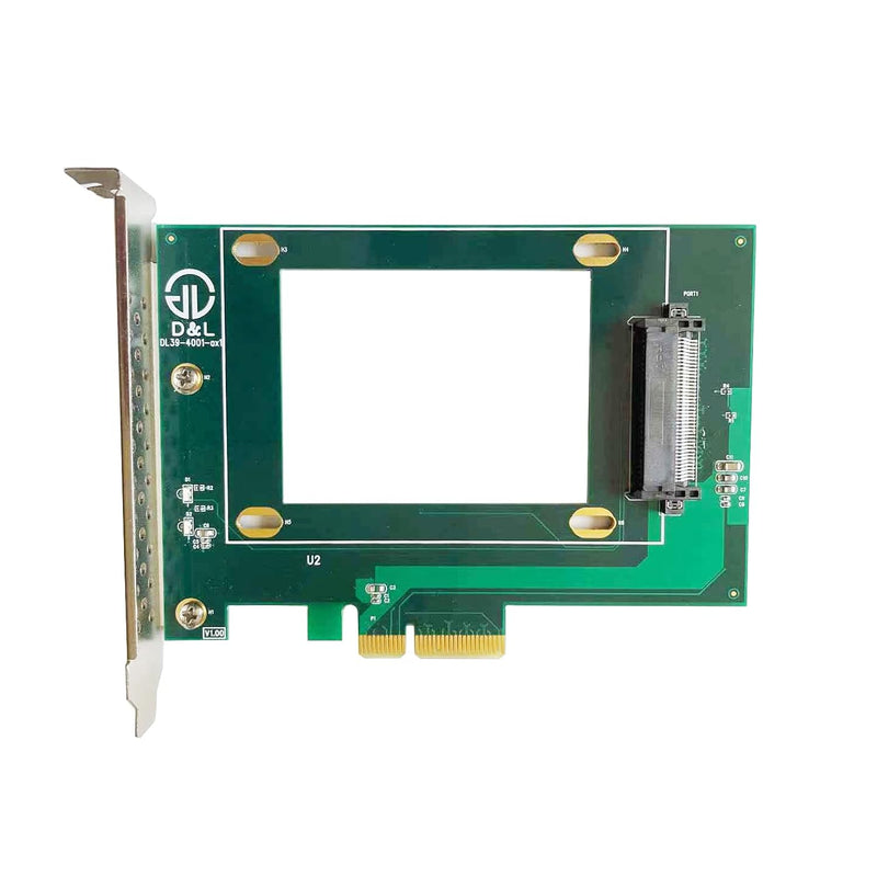 Diliving Pcie To Nvme U.2 Adapter, Pcie 4X To Sff-8639 Interface For 2.5" Nvme