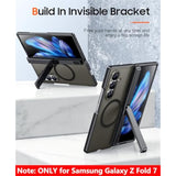 Only Designed For Samsung Galaxy Z Fold 7 Case,Built-In [Screen Protector] [Hinge Protection] [Kickstand] Full Body Protective Phone Case For Galaxy Z Fold 7 - Black