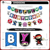 Ninja Birthday Party Decorations, Ninja Birthday Decorations, Ninja Party Decorations, Ninja Party Supplies | Ninja Balloons | Ninja Birthday Banner | Asian Themed Party Decorations