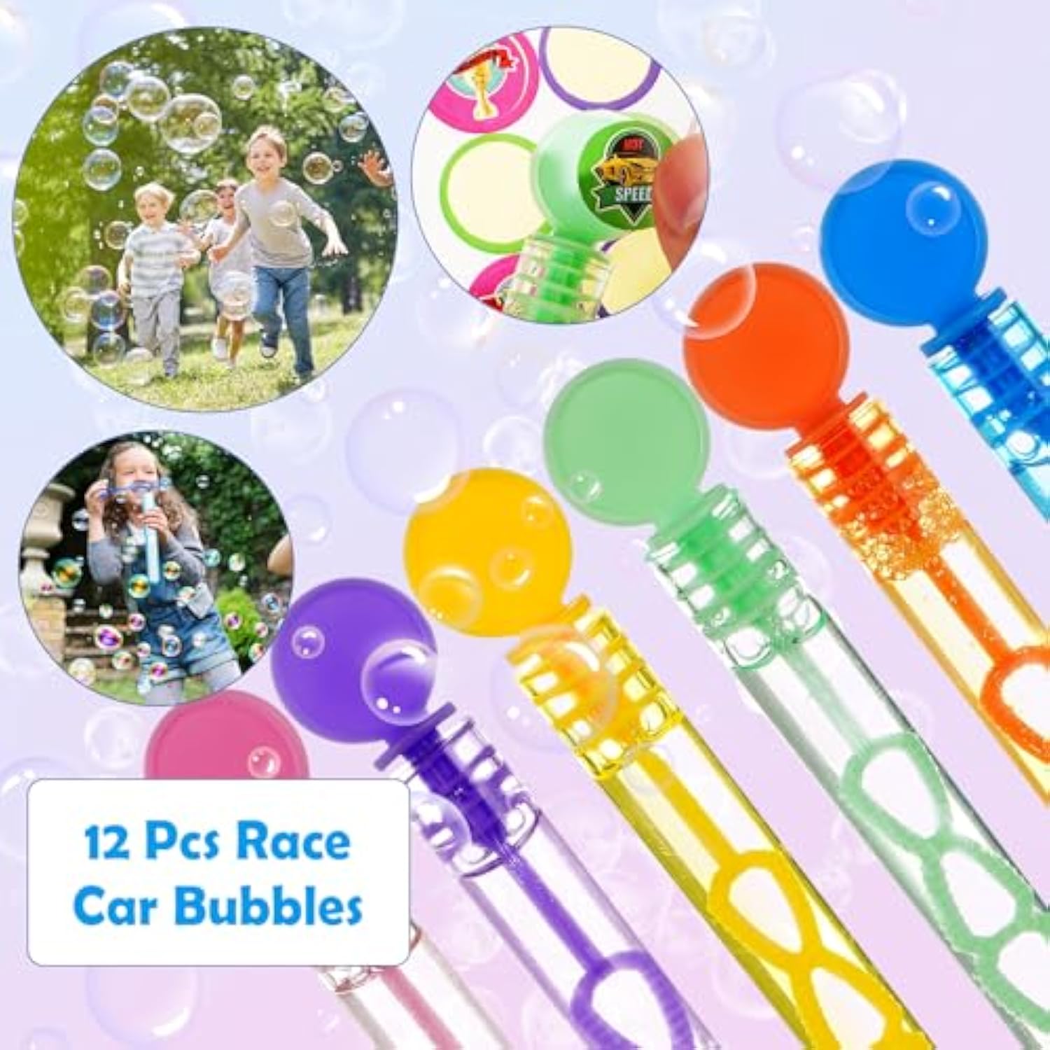 110Pcs Race Car Party Favors Themed Birthday Decorations Supplies Straw Bubble Slap Bracelet Diy Sticker Toy Gift For Boy Kids Treat Candy Bags Stuffers Classroom Rewards