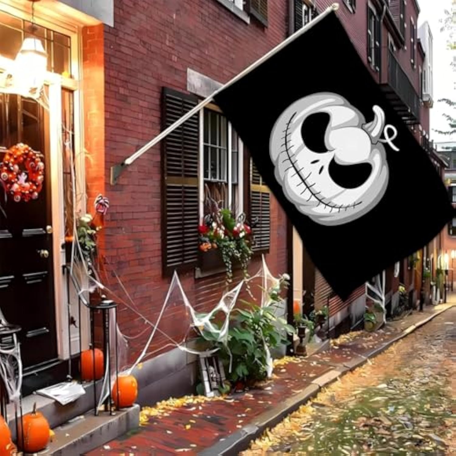 Halloween Flag 3x5 Outdoor Large Scary Pumpkin Double Sided Yard Party Decor Banner