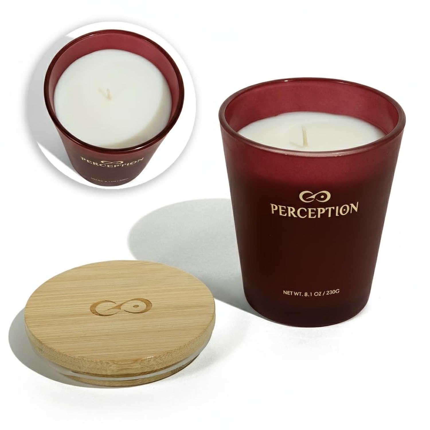Luxury Scented Candle | Amber Grapefruit | Hand Poured Soy Wax Candle With Gift Box | Elegant Fragrances | 50 Hour Burn Time (8.1 Oz)