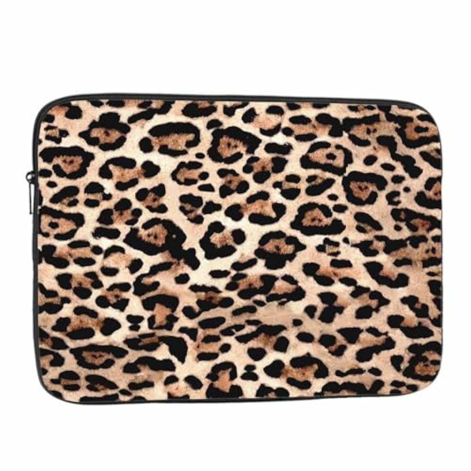 Laptop Sleeve Bag 15.4 15.6 Inch,Leopard Jaguar African Animal Print Brown Protective Polyester Computer Cases Laptop Cover Briefcase Bag Tablet Travel Cover