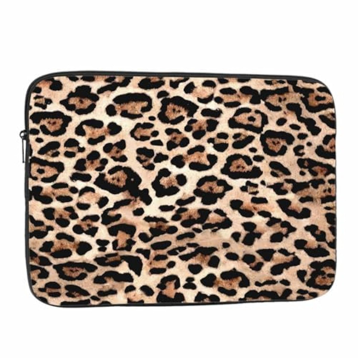 Laptop Sleeve Bag 15.4 15.6 Inch,Leopard Jaguar African Animal Print Brown Protective Polyester Computer Cases Laptop Cover Briefcase Bag Tablet Travel Cover