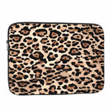 Laptop Sleeve Bag 15.4 15.6 Inch,Leopard Jaguar African Animal Print Brown Protective Polyester Computer Cases Laptop Cover Briefcase Bag Tablet Travel Cover