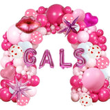 Galentines Day Balloon Arch Garland Kit With 120 Pcs Galentines Day Party Decorations Balloons Love Balloons Heart Balloon For Galentines Day Party Valentines Birthday Party Supplies