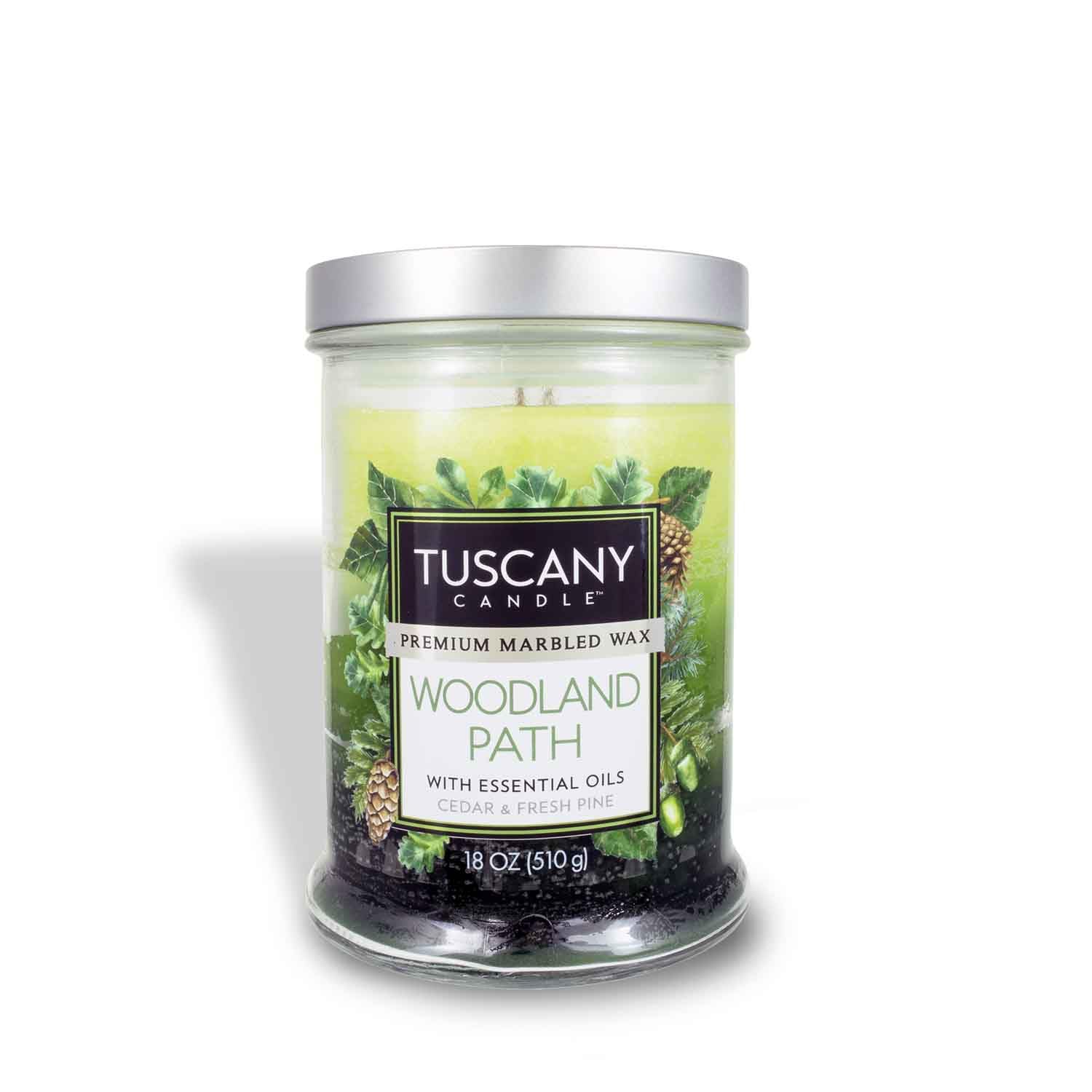 Tuscany Candle Woodland Path Long-Lasting Scented Jar Candle, 18 oz