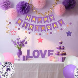 Champagne Gold Beige Birthday Decorations With Happy Birthday Banner Paper Fans Tissue Paper Pompoms Paper Tassel Hanging Swirl Circle Dot Garland Neutral Party Decor (Champagne Gold)