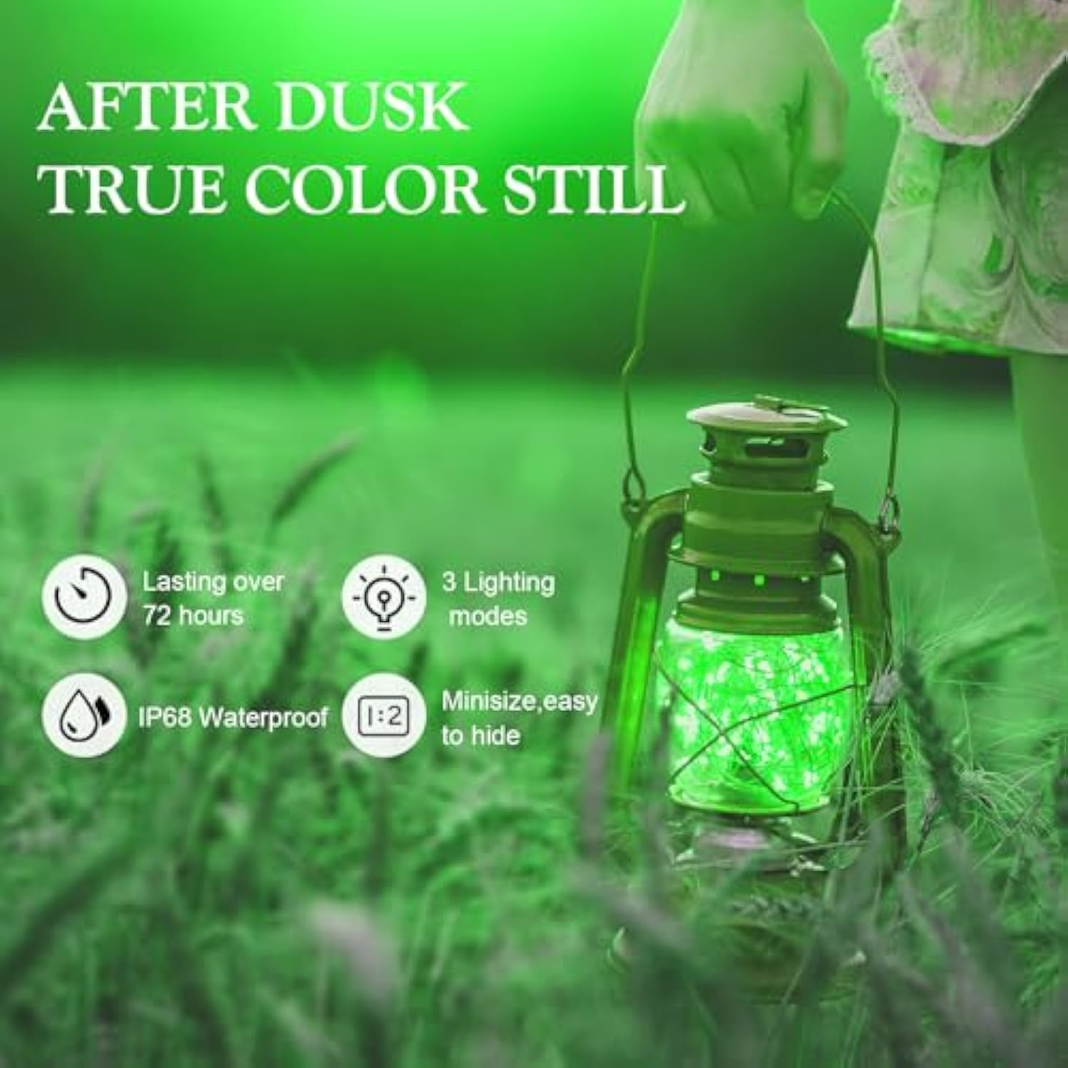 Led Fairy Lights 3 Modes Battery Operated String Lights Waterproof Silver Wire 7 Feet Firefly Starry Moon Mason Jar Ligh
