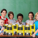 24Pcs School Bus Goodie Bag School Bus Gift Snacks Candy Party Favors Bags With Handles Yellow School Bus Party Treat Bags For Kids Welcome Back To School Birthday Baby Shower Supplies