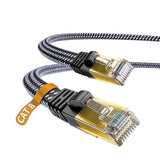 Cat 8 Ethernet Cable, Nylon Braided 6.5Ft 2Packs Cat8 High Speed Professional