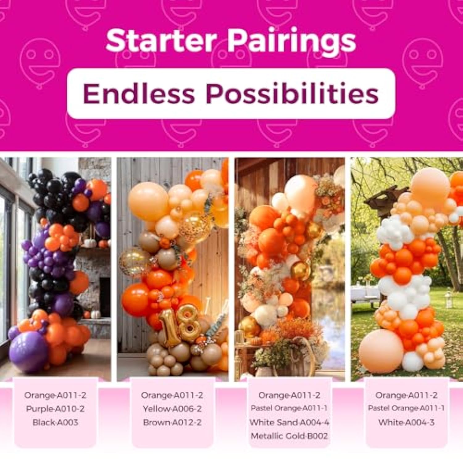 100 Pack 12Inch Orange Latex Balloons Birthday Bridal Shower Party Decor