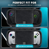 Large Capacity Carrying Case For Rog Xbox Ally X&Rog Xbox Ally 7" 2025 Handheld, Hard Eva Travel Bag Gaming Pc Console, Storage Pouch With Battery Bank Cable Pocket & Accessories Compartment